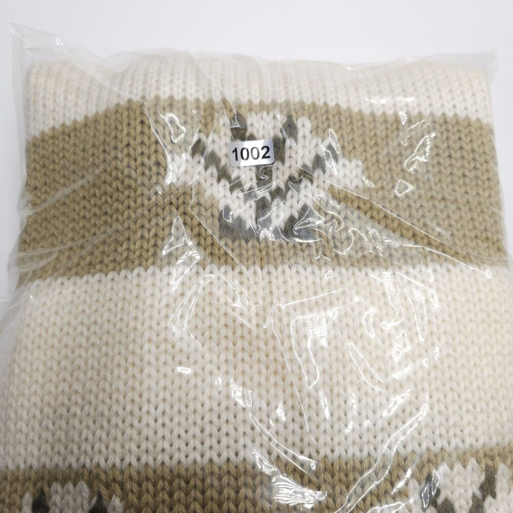 Vintage Kitty Hawk By Vivian Wang Sweater Womens Medium Beaded Stripe 80s Shell - Picture 12 of 12
